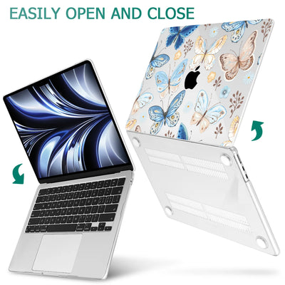 Blue Butterfly Crystal Case for MacBook