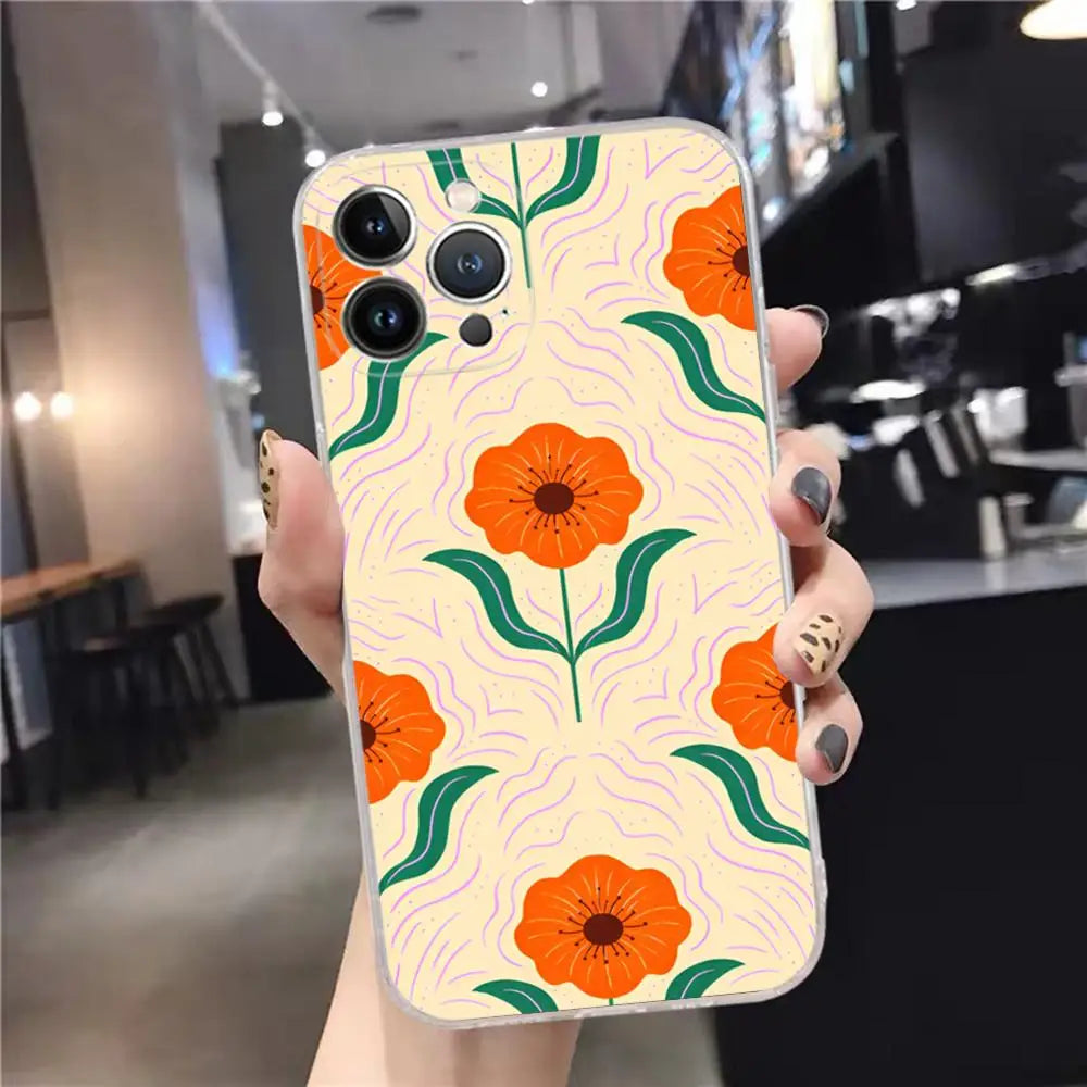Abstract Flower iPhone Case