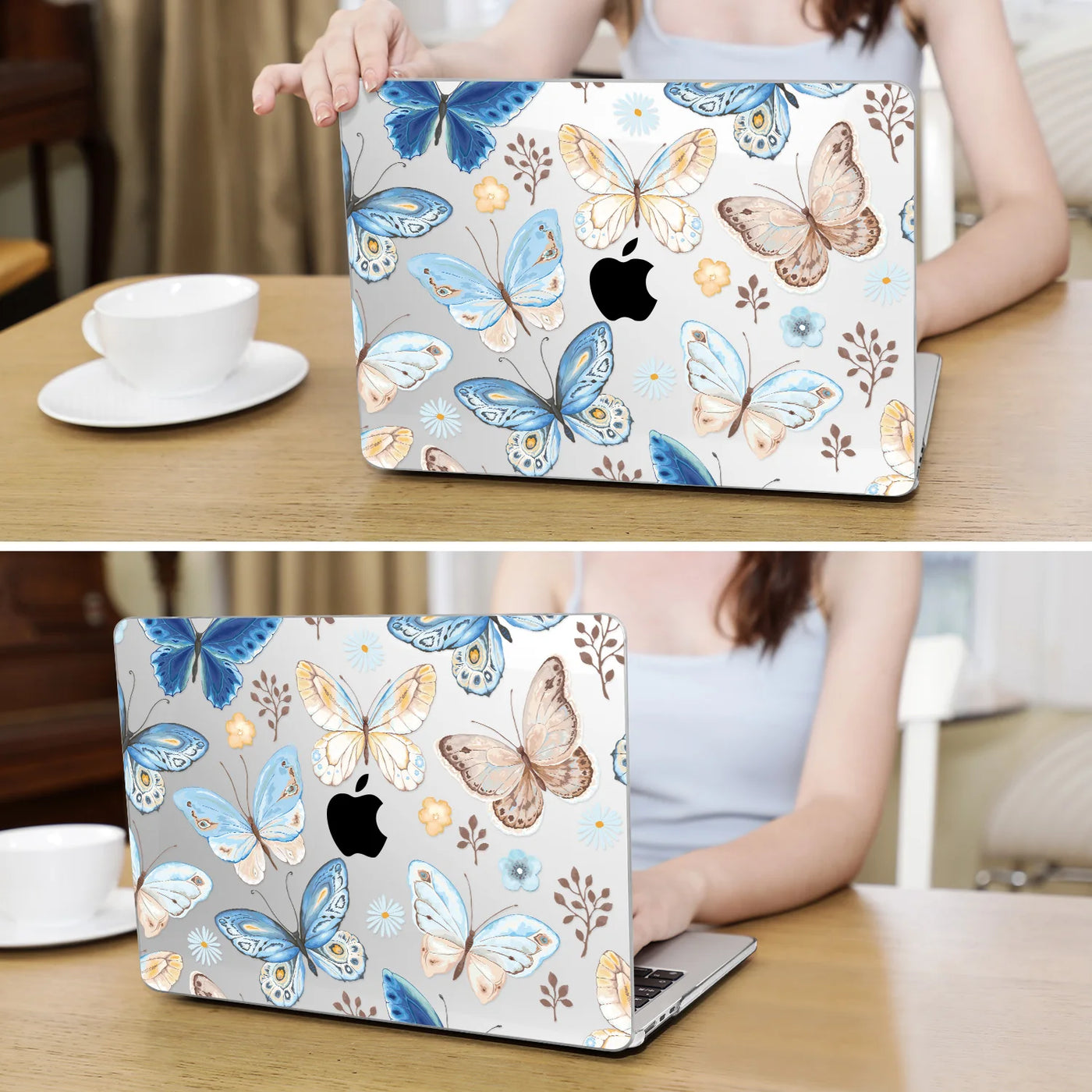 Blue Butterfly Crystal Case for MacBook