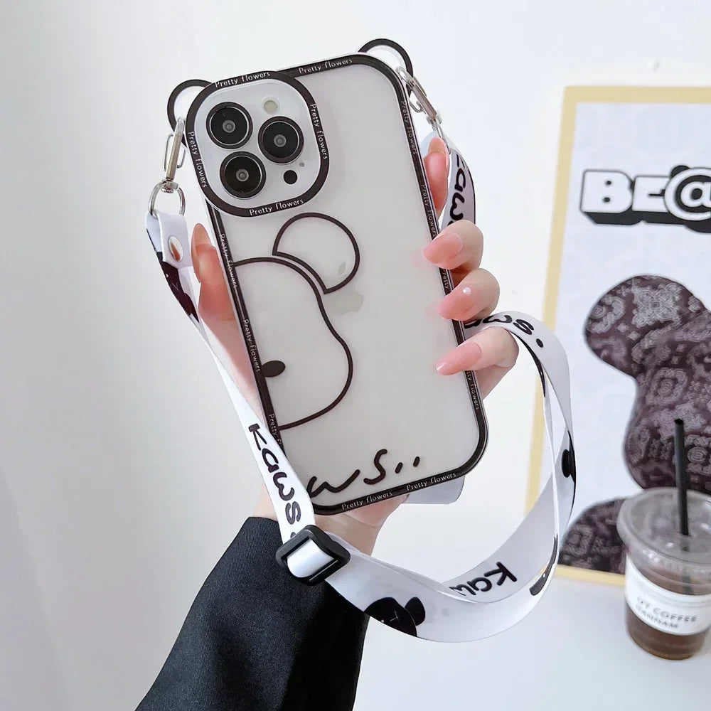 Cute Bear Cross-body Case
