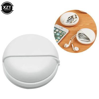 Round Earphone Case