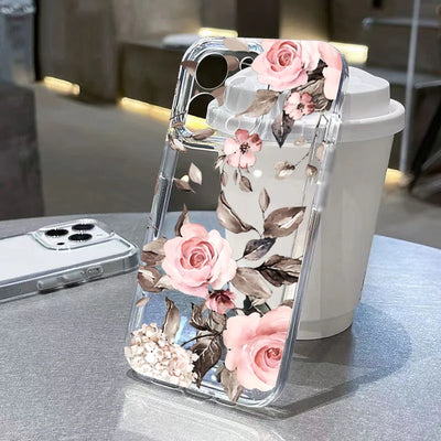 Flowers Pattern Transparent Cover
