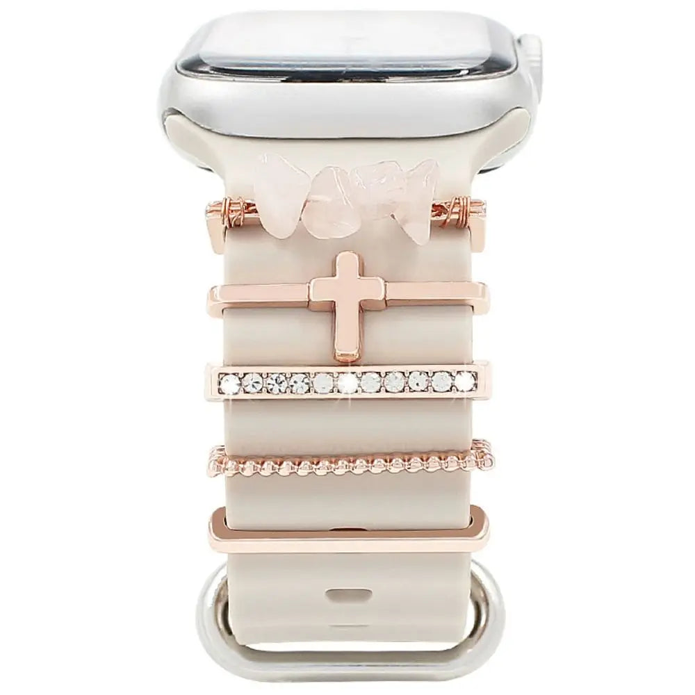Diamond Decorative Rings iwatch Strap