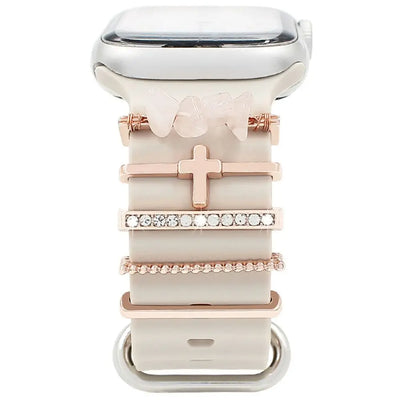 Diamond Decorative Rings iwatch Strap