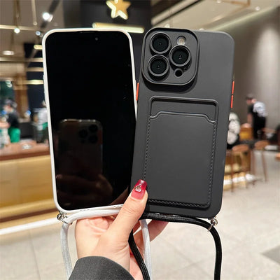 iPhone Cover with Card Bag