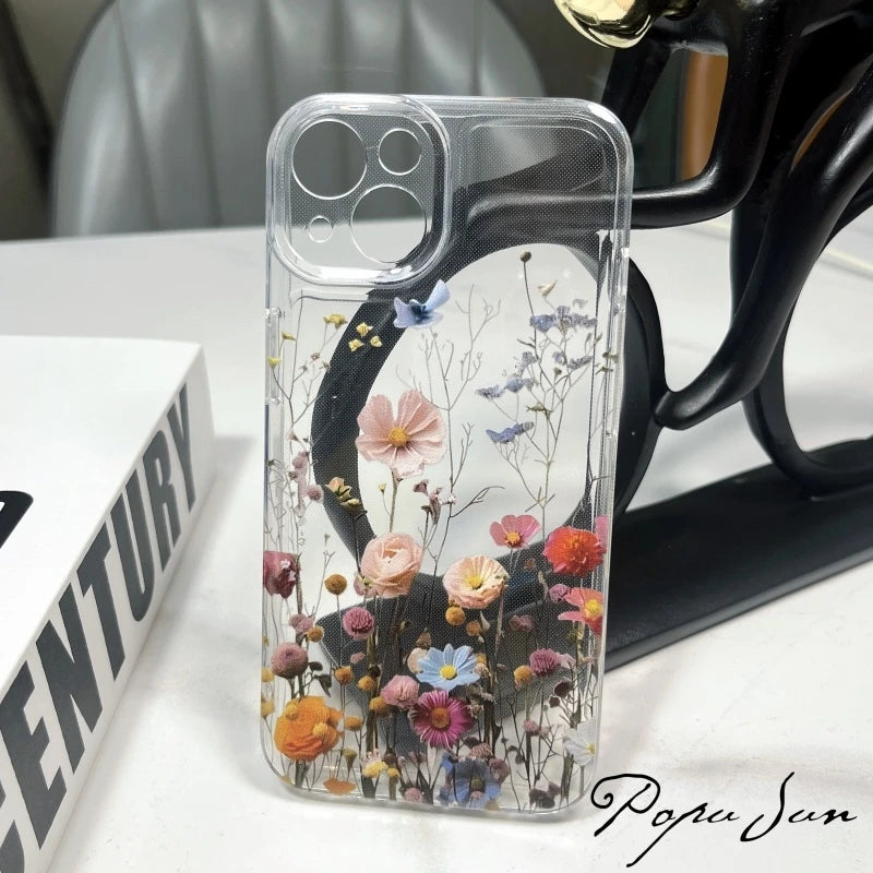 Transparent Flower iPhone Cover