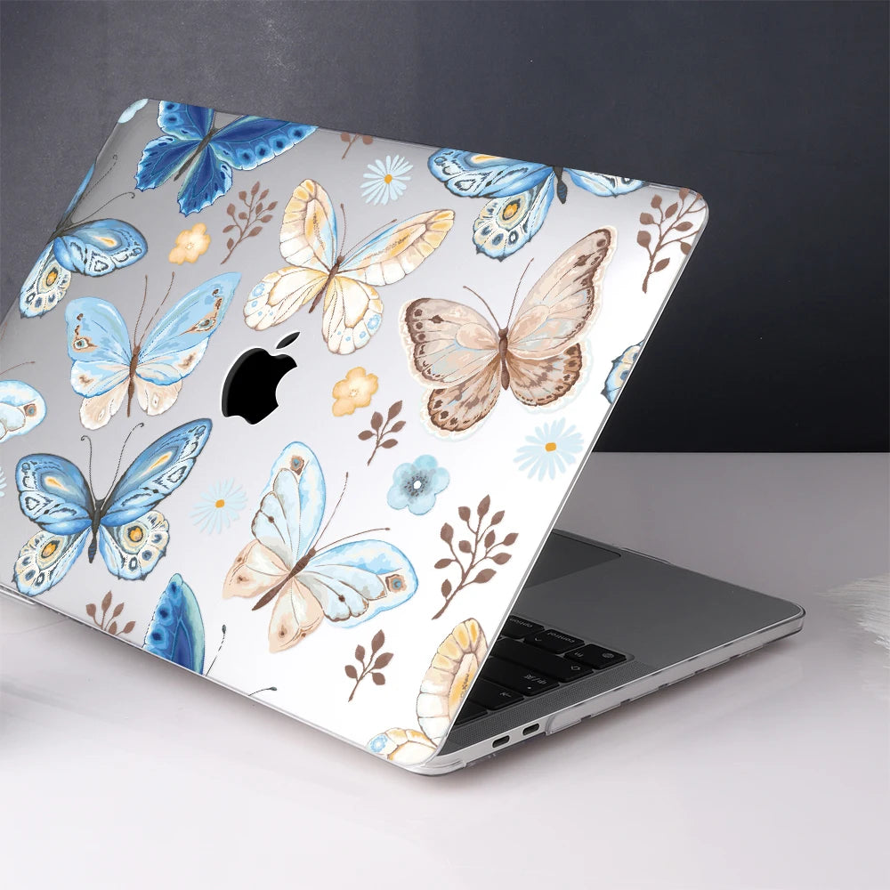 Blue Butterfly Crystal Case for MacBook