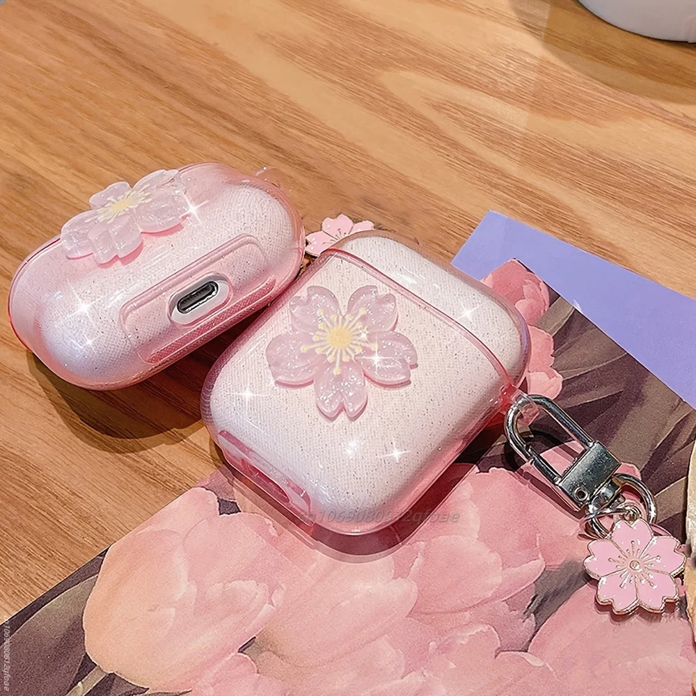 Sparkling Pink Cherry Blossom Cases