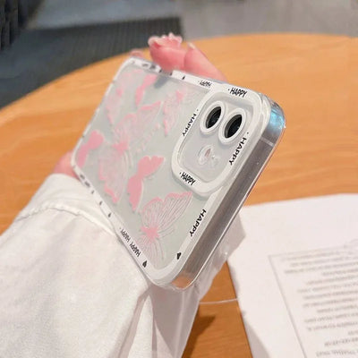 Pink Butterfly iPhone Cover