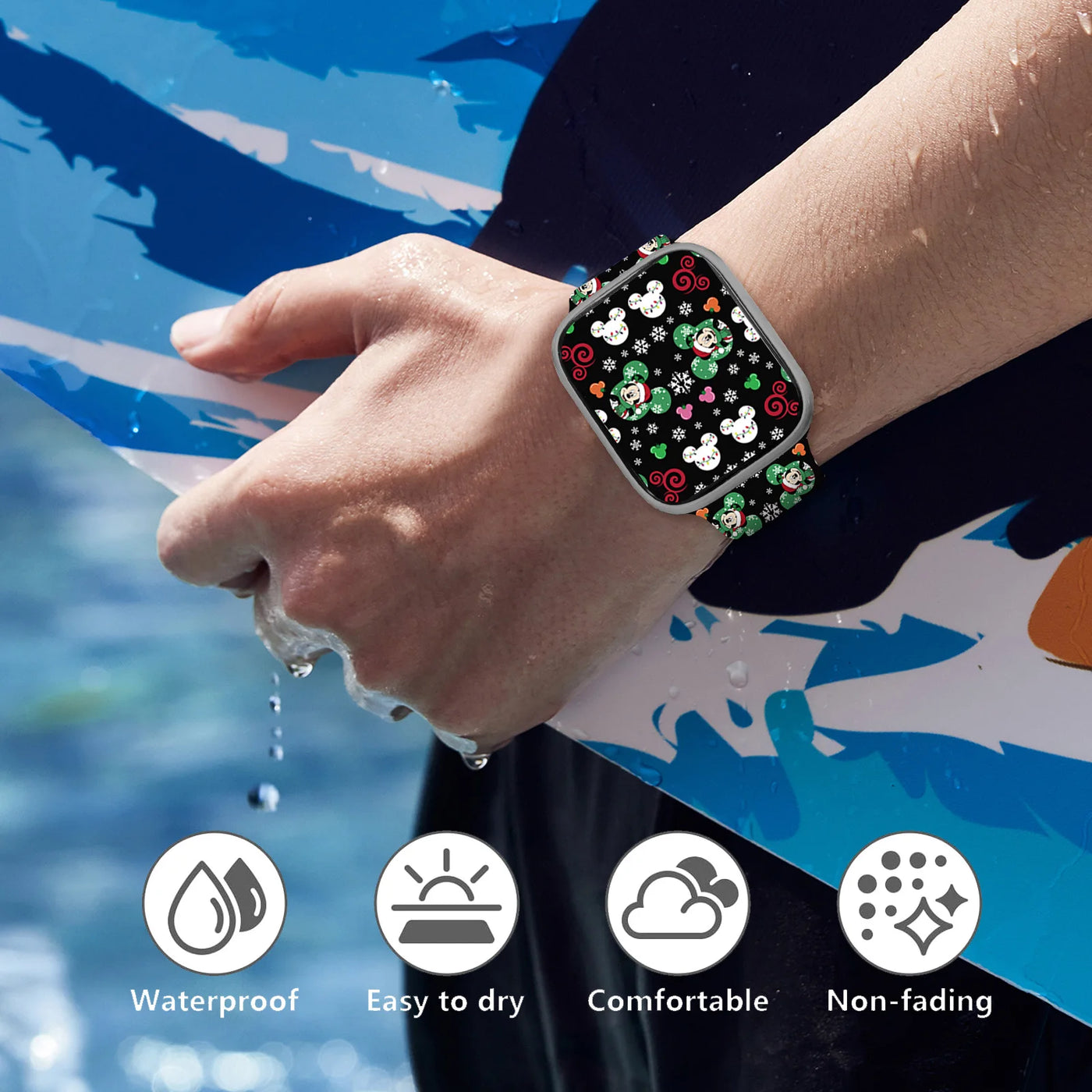 iWatch Christmas Mich Printed Strap