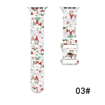 Colorful Christmas Silicone Strap