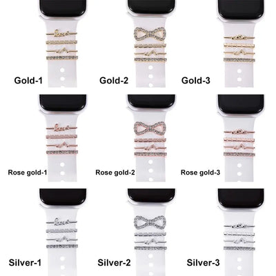 Diamond Decorative Rings iwatch Strap