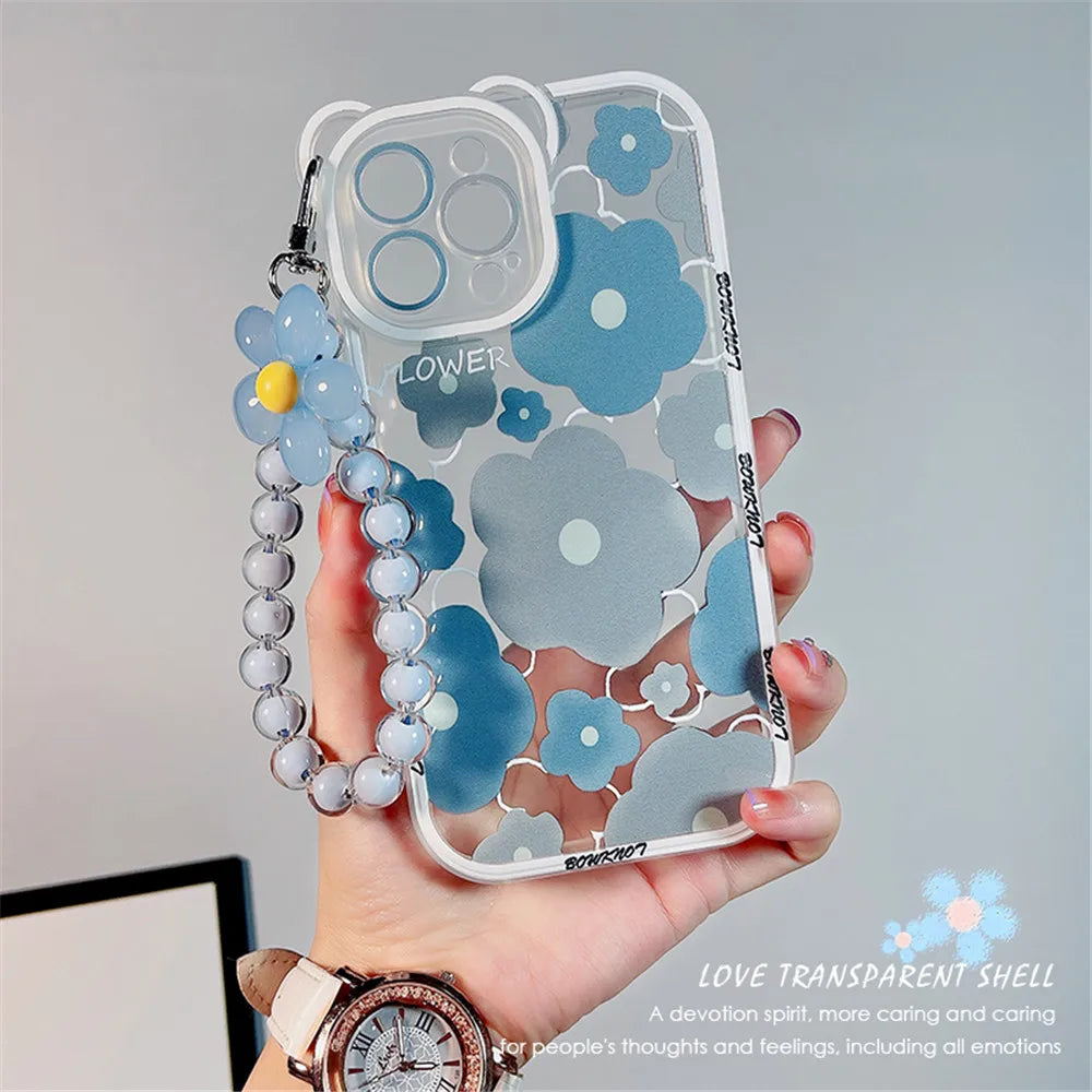 3D Flower iPhone Chain Cover