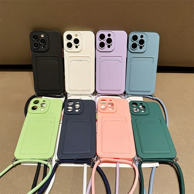 iPhone Cover with Card Bag