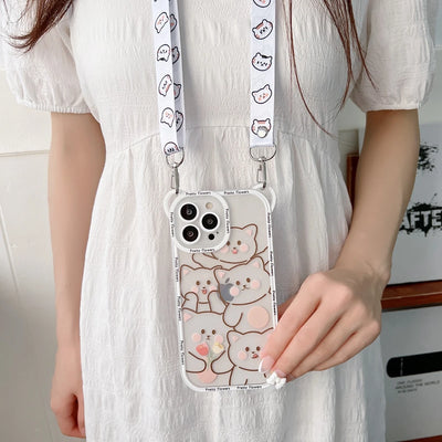 Cute Bear Cross-body Case
