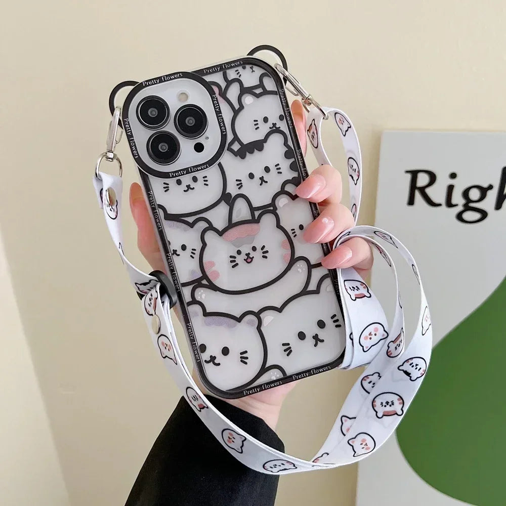 Cute Bear Cross-body Case