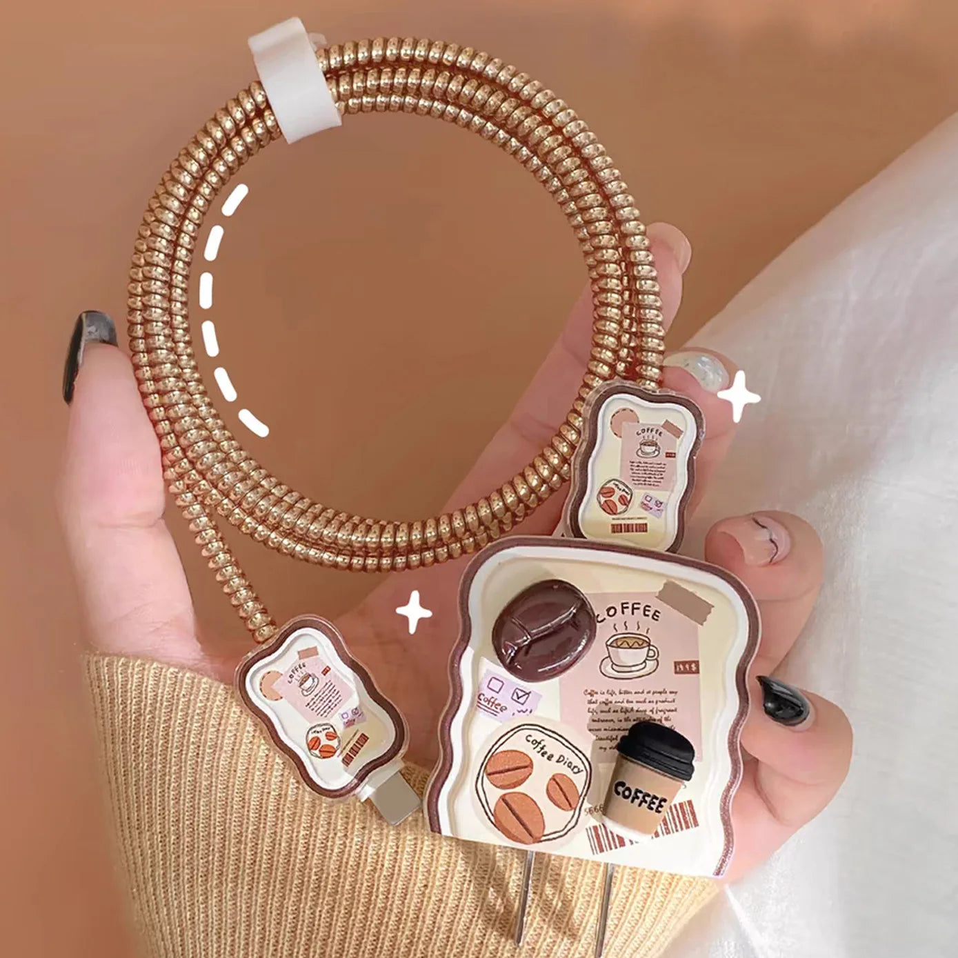 Cute Coffee Charger Cover