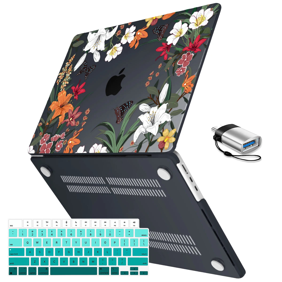 Blue Butterfly Crystal Case for MacBook