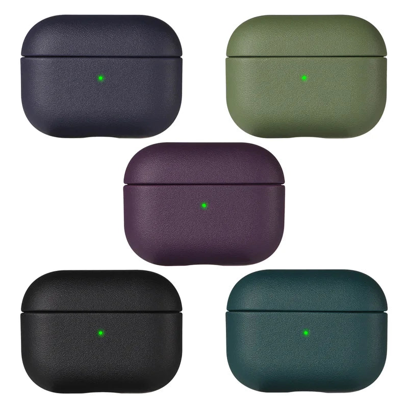 Leather grain Case For AirpPods