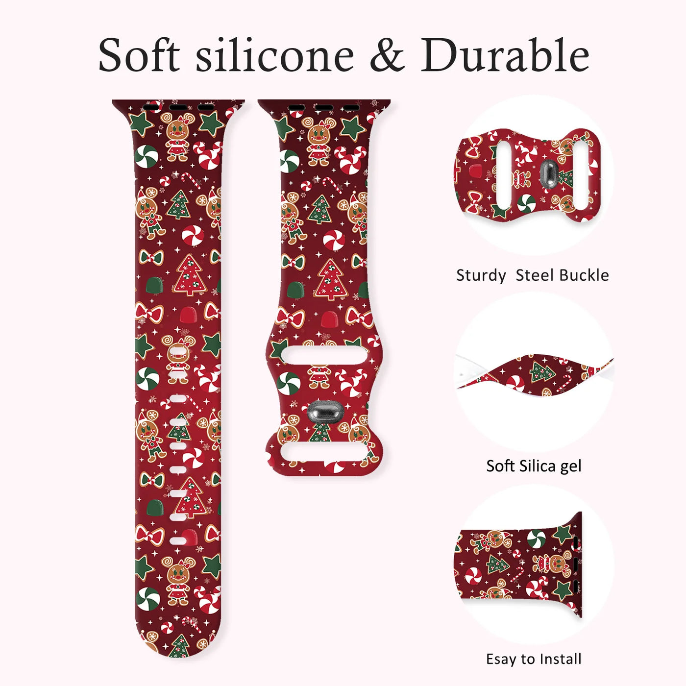 iWatch Christmas Mich Printed Strap