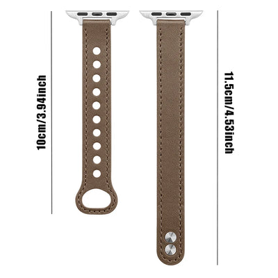 Thin Leather Strap for Apple Watch