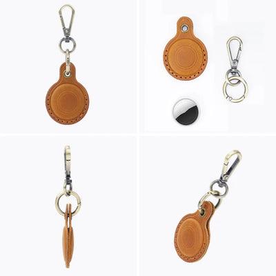 Airtag Leather KeyRing Case