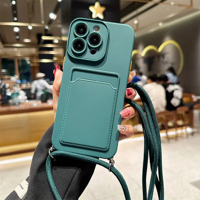 iPhone Cover with Card Bag