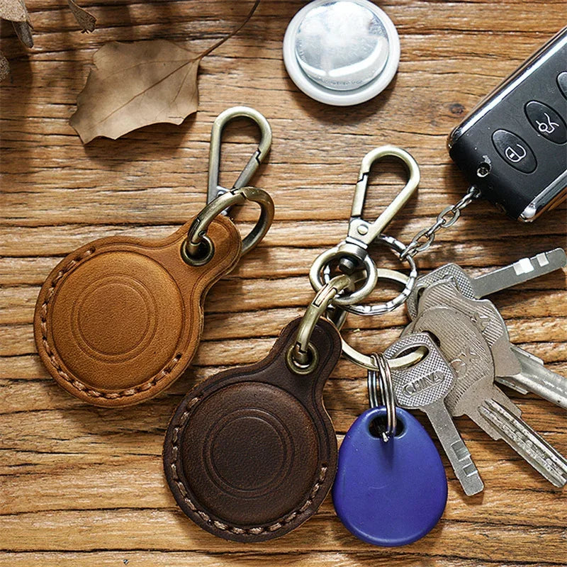 Airtag Leather KeyRing Case