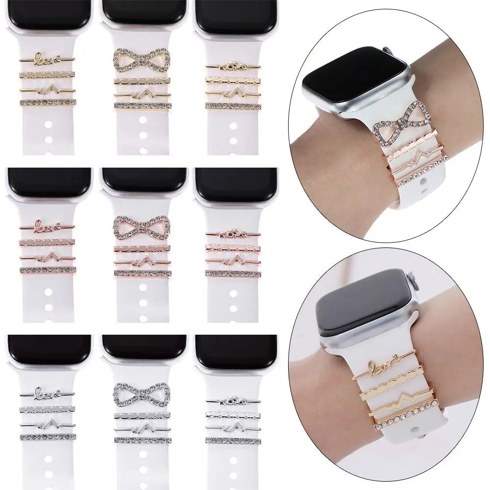 Diamond Decorative Rings iwatch Strap