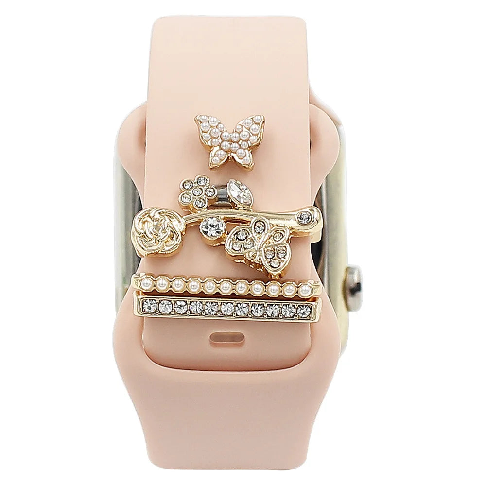 Diamond Decorative Rings iwatch Strap