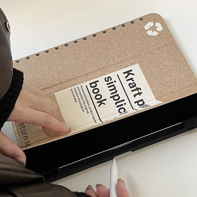 Cute notebook iPad Case