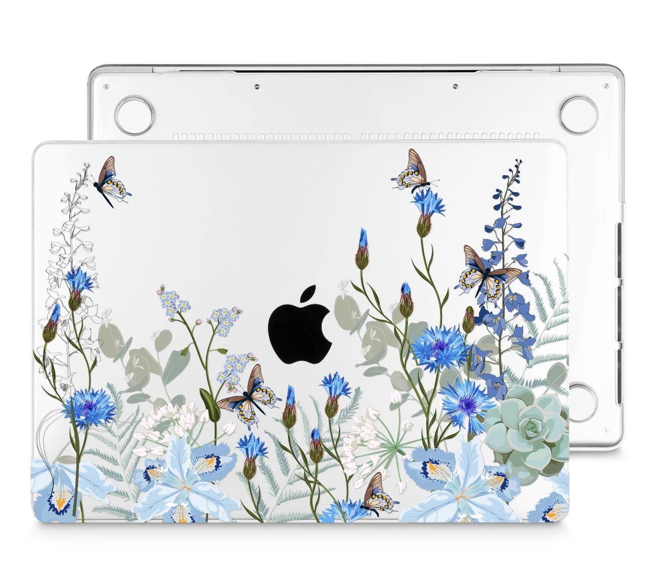 Blue Butterfly Crystal Case for MacBook