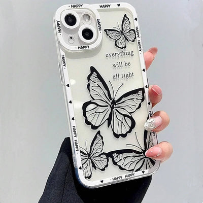 Pink Butterfly iPhone Cover