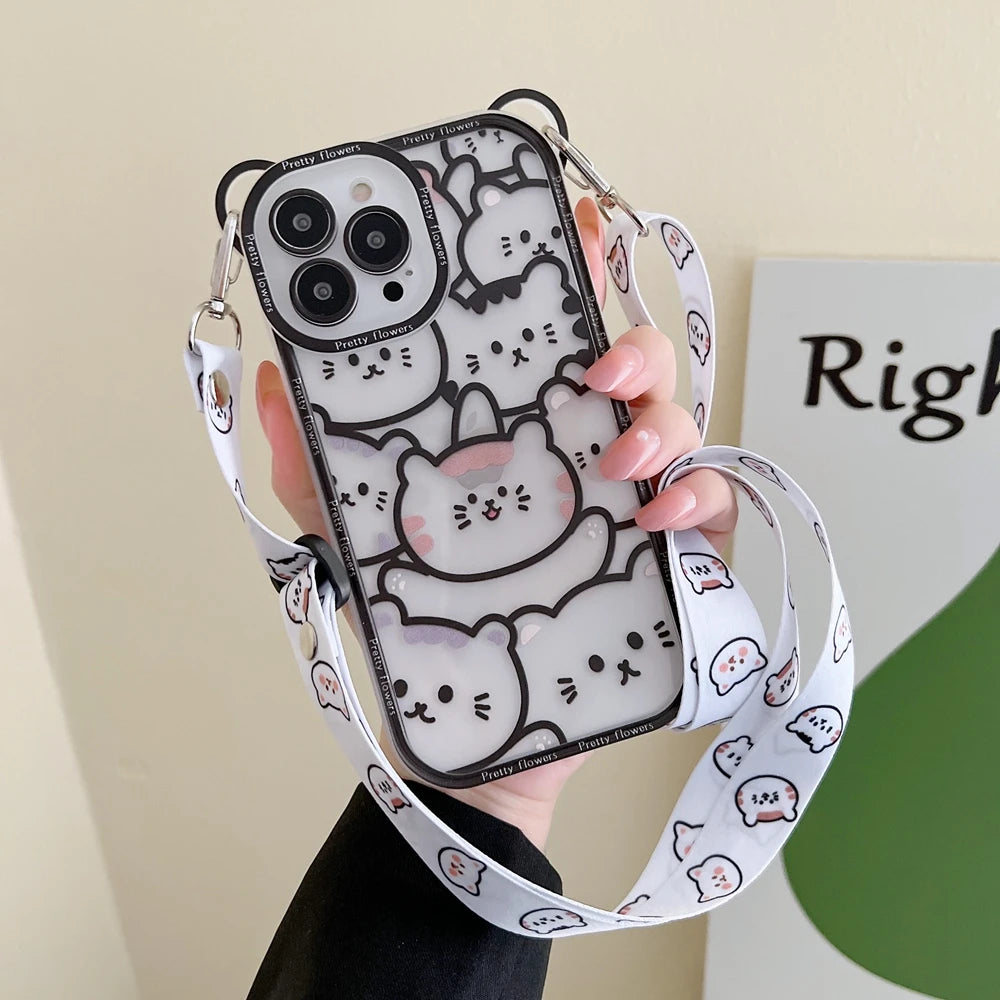 Cute Bear Cross-body Case