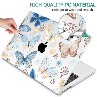 Blue Butterfly Crystal Case for MacBook