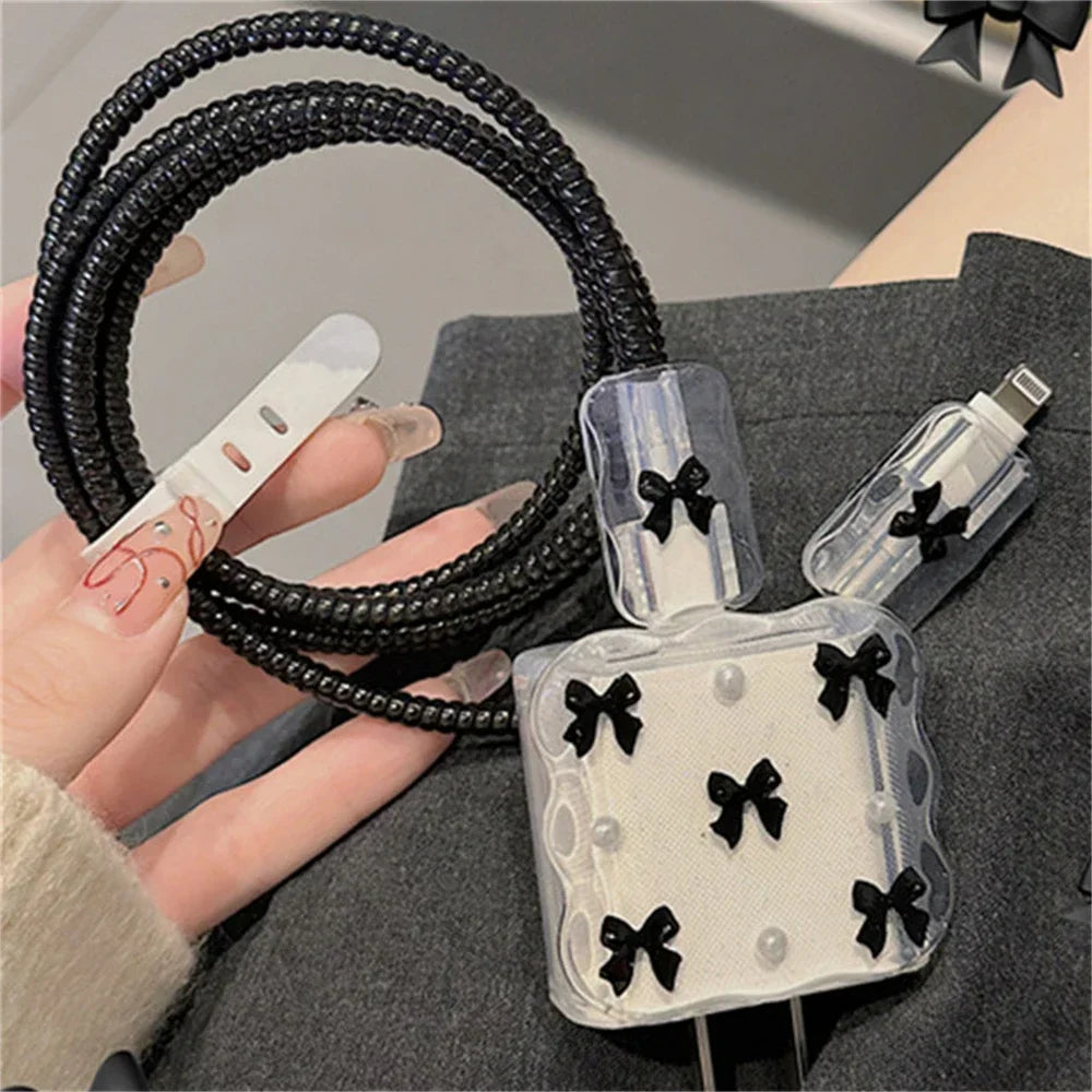 Bowknot Pearl Charging Protector Case