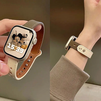 Thin Leather Strap for Apple Watch