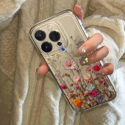 Transparent Flower iPhone Cover