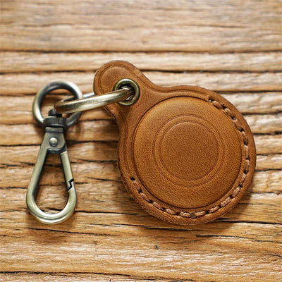 Airtag Leather KeyRing Case