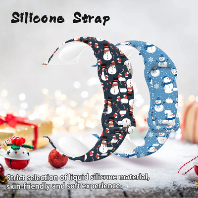 Colorful Christmas Silicone Strap