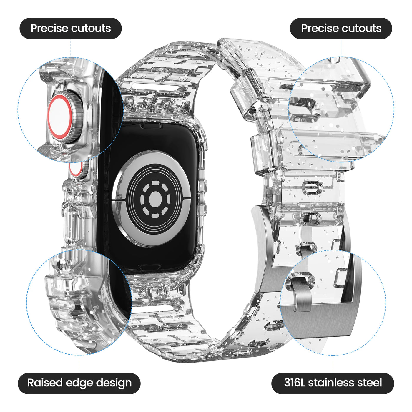Transparent iwatch Strap